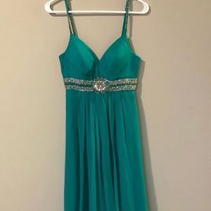 Sea Green/Blue Prom Dress